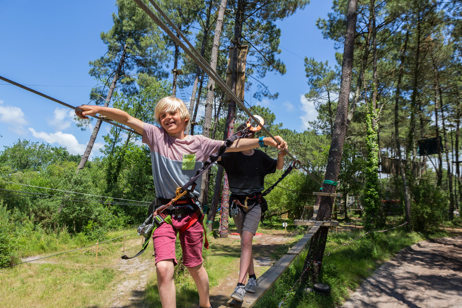 Enfants accrobranche Moliets